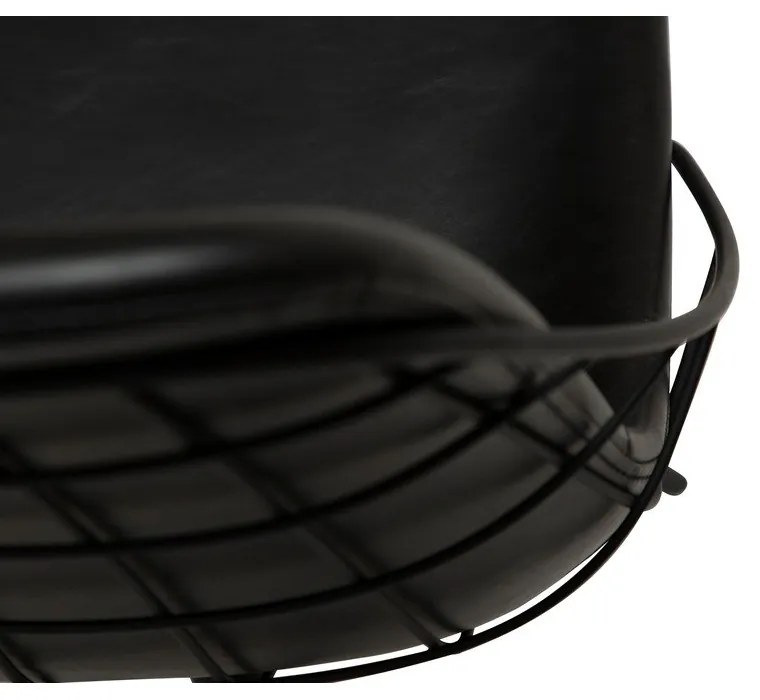 Sway fekete műbőr étkezőszék - DAN-FORM Denmark