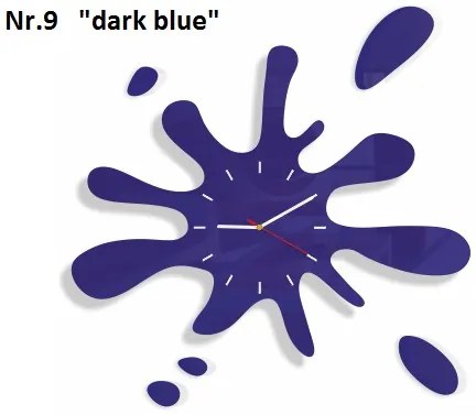 Modern falióra fröccsenő formájú Sötétkék