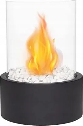 Biokandalló szabadonálló asztali bioetanol, kerek, 21 cm széles