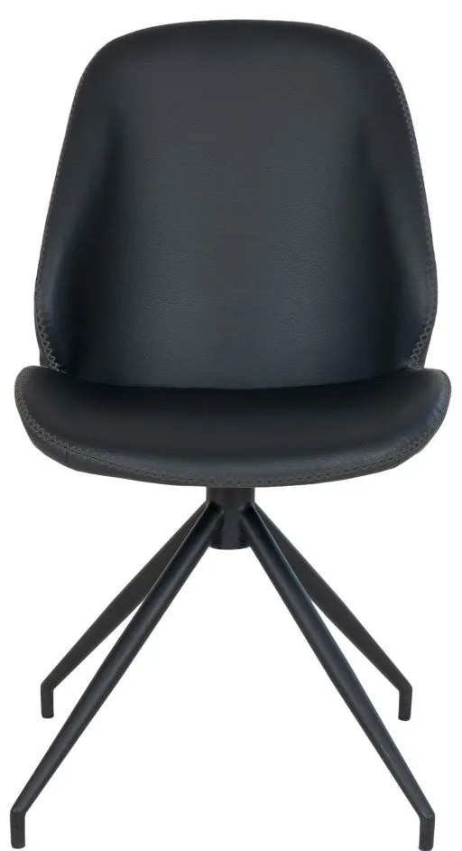 Monte Carlo forgó étkezőszék ecobőr fekete
