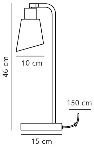 Nordlux - Asztali lámpa MOLLI 1xE14/25W/230V