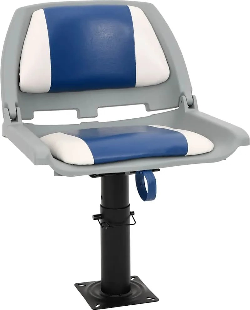 vidaXL 2 részes kék és fehér összecsukható hajóülés 48x51x41 cm