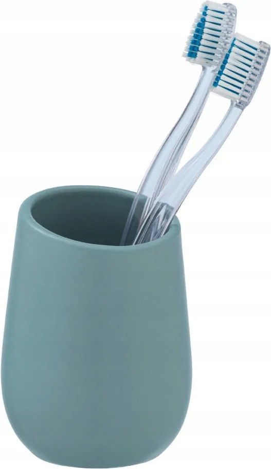 Kerámia Fogkefetartó Bögre Kék 11X8X8 CM Átmérő 8 CM