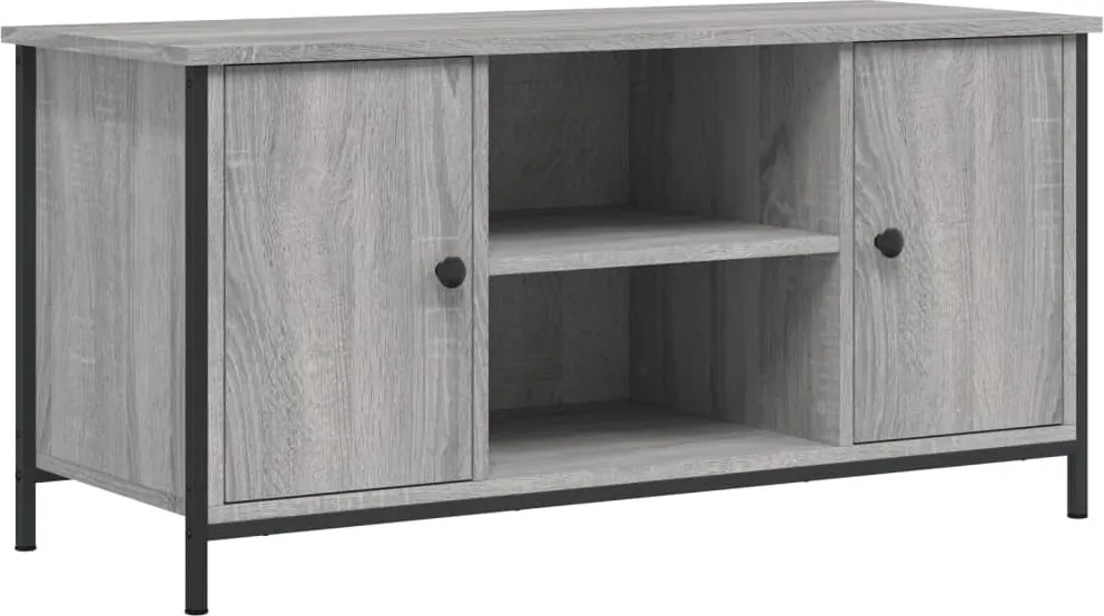 vidaXL szürke sonoma színű szerelt fa TV-szekrény 100x40x50 cm