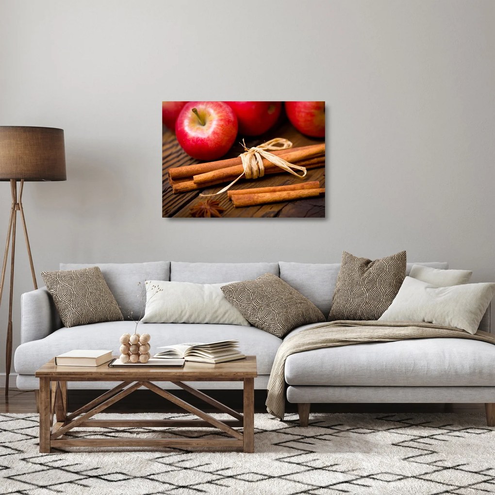 Üveg kép - Fahéj (70x50 cm)