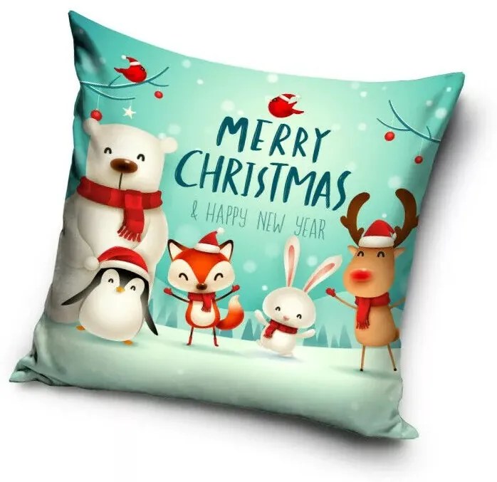 Merry Christmas, Karácsonyi párnahuzat 40*40 cm