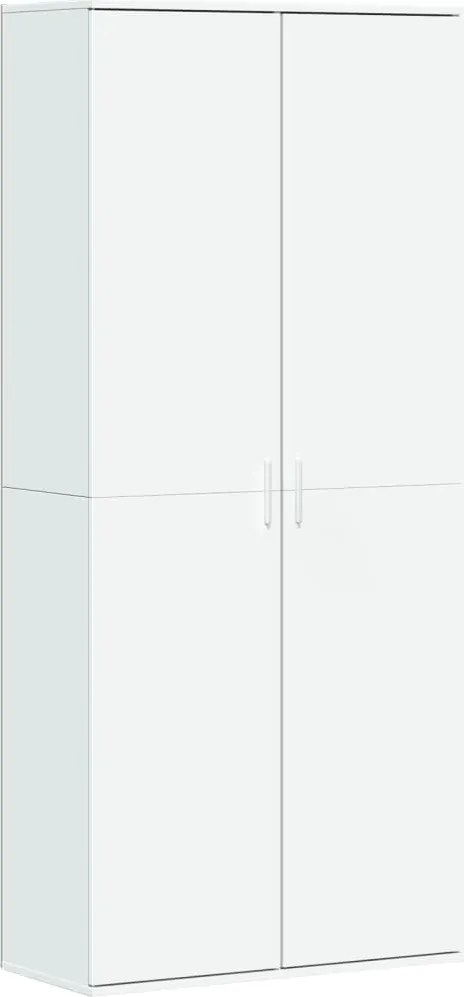 vidaXL fehér szerelt fa magasszekrény 80 x 35 x 180 cm