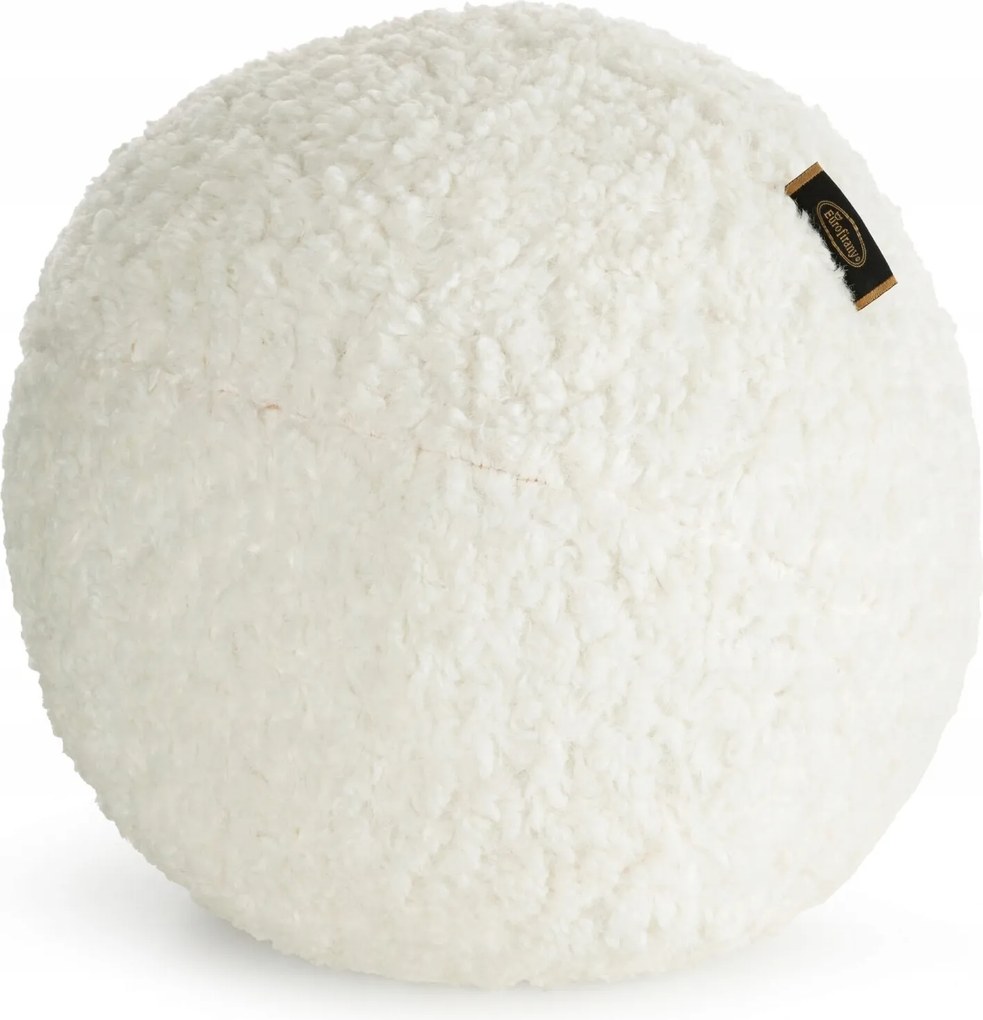 Bukla párna 09 fi24 cm krémszínű dekoratív gömb fotelhez