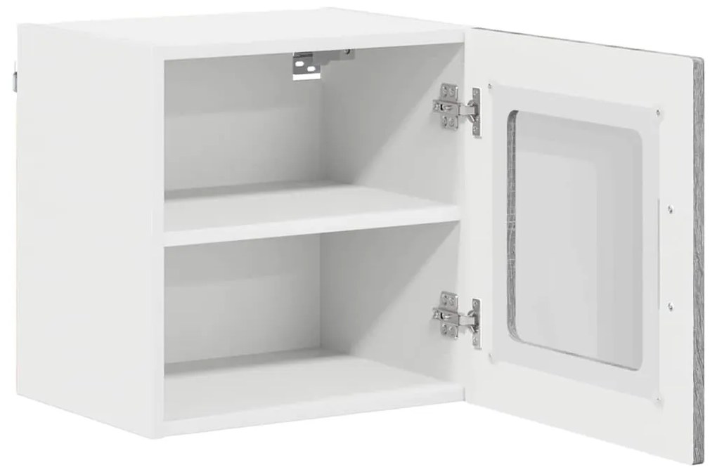 Fali konyhaszekrény 2 pcs Szürke Sonoma 40 x 31 x 40 cm Faanyag