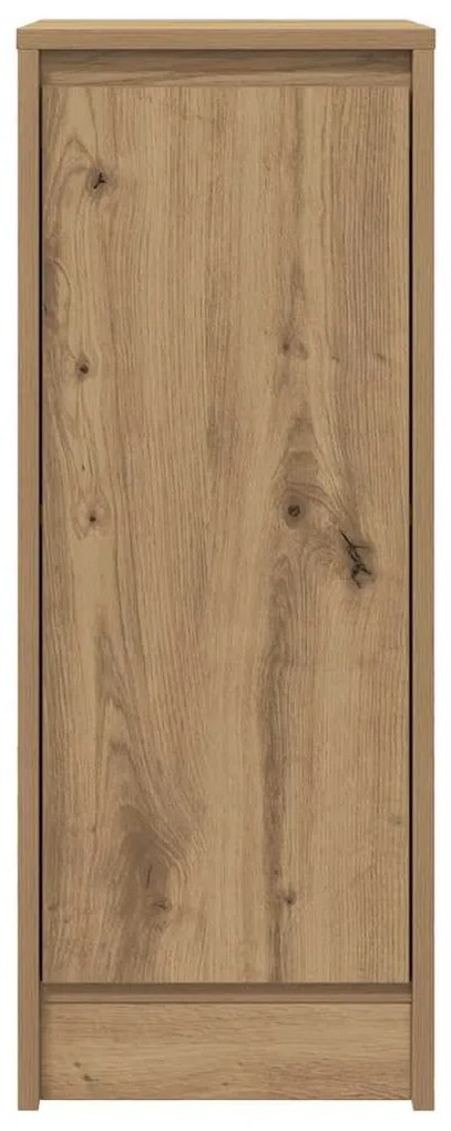 kézműves tölgy színű szerelt fa tálalószekrény 29,5x34x76 cm