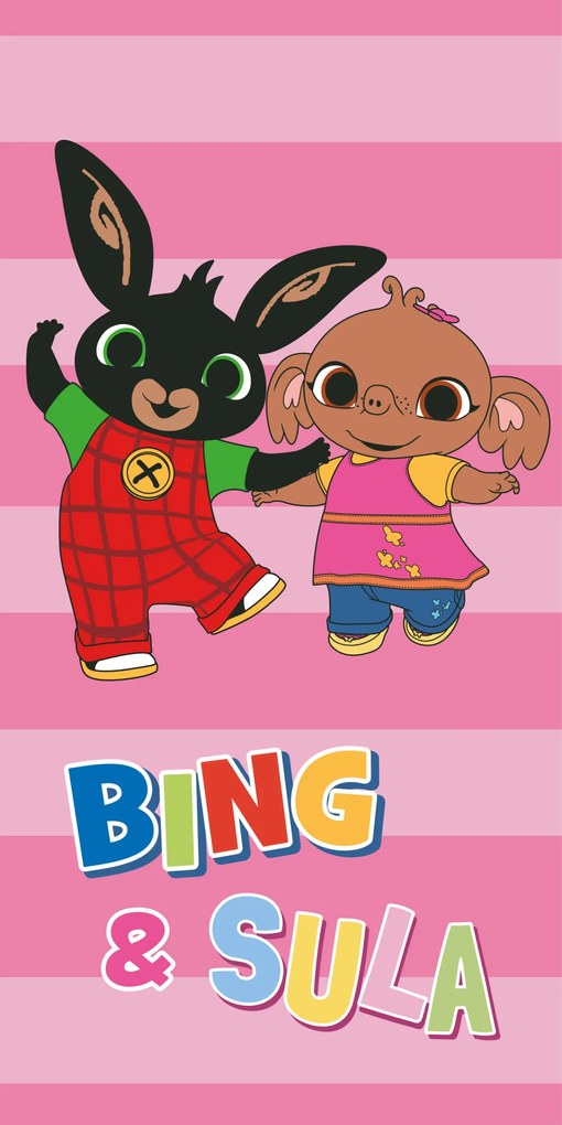 Bing Playing Together fürdőlepedő, strand törölköző 70x140cm