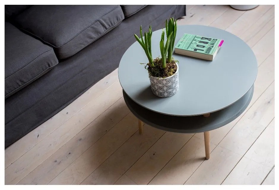 UFO sötétszürke dohányzóasztal, ⌀ 70 cm - Ragaba