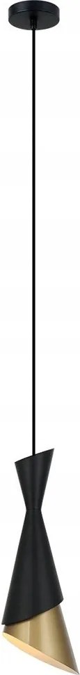 Aszimmetrikus függőlámpa fekete/arany Malia