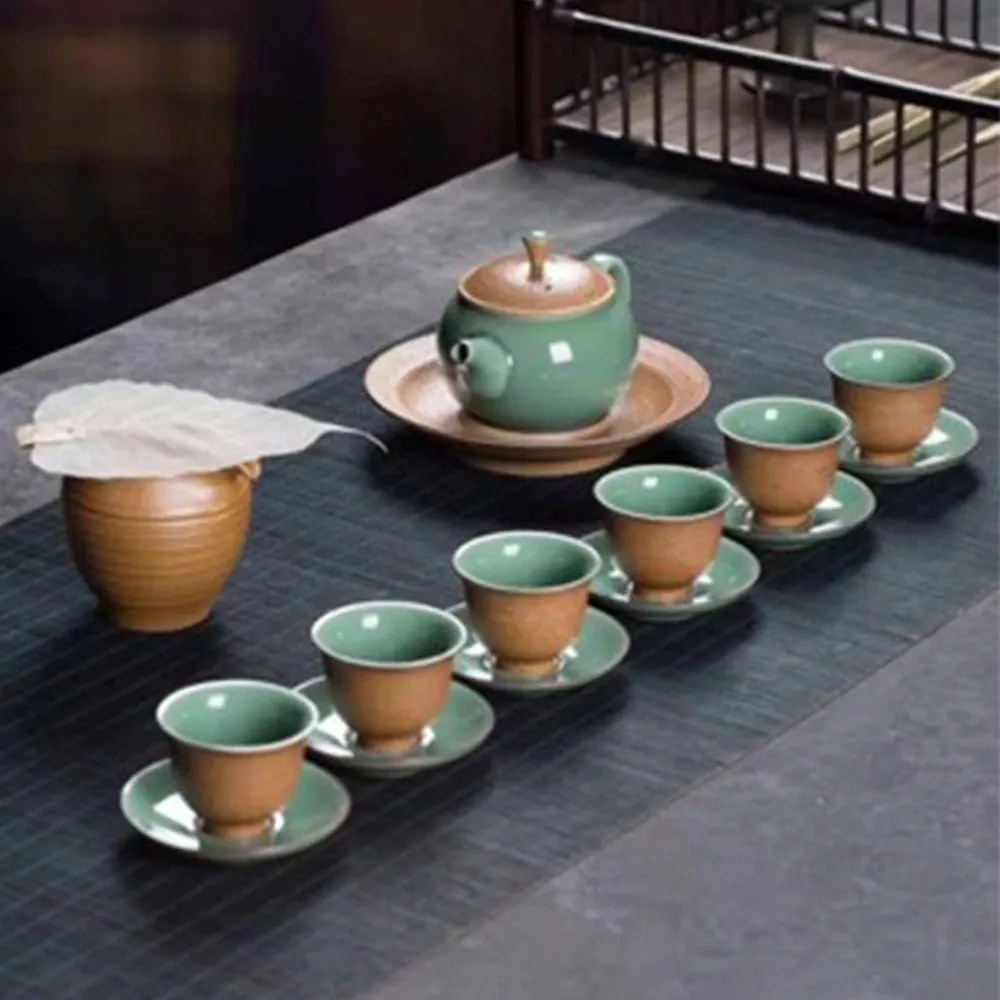 Longquan Celadon teáskészlet Kókuszos boldogság