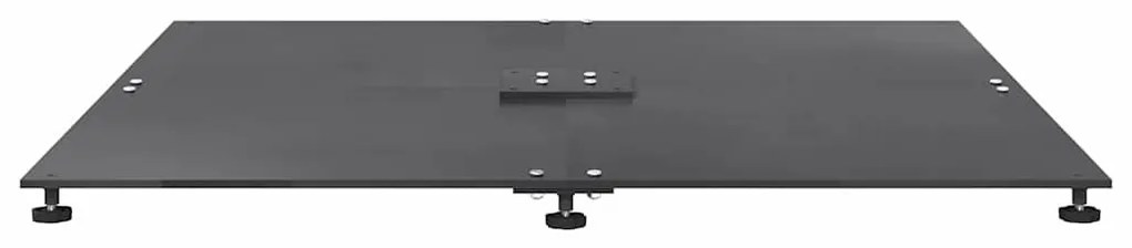 Napernyőtalp Sötétszürke 100 x 100 x 4 cm Acél