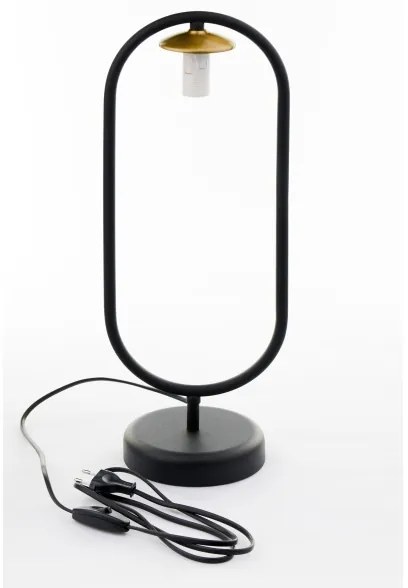 Jupiter 2044 - Asztali lámpa IGON 1xE14/40W/230V fekete