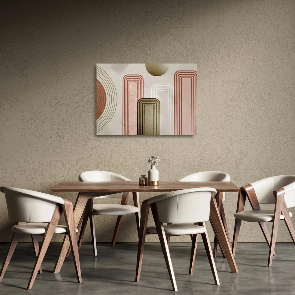 Üveg kép - Minimalista illusztráció (70x50 cm)