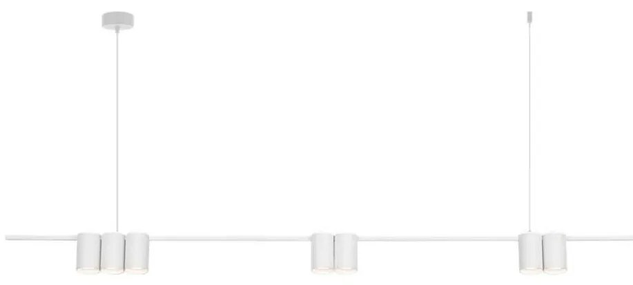 Csillár zsinóron GENESIS 7xGU10/8W/230V fehér