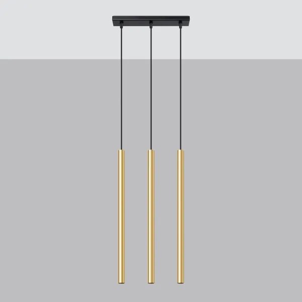 Sollux SL.1196 - Csillár zsinóron PASTELO 3xG9/8W/230V arany