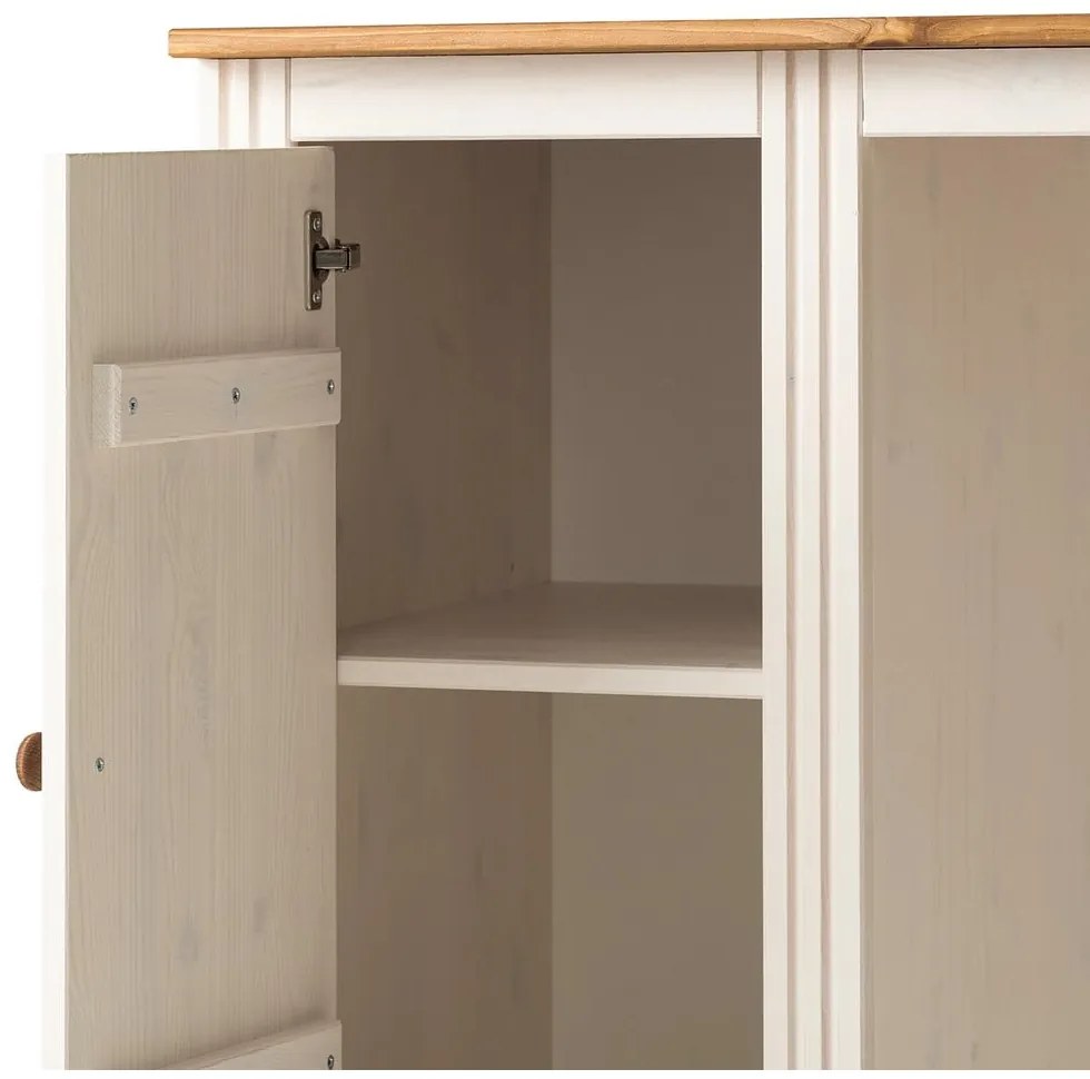 Íróasztal borovi fenyő asztallappal 50x140 cm Anita – Støraa