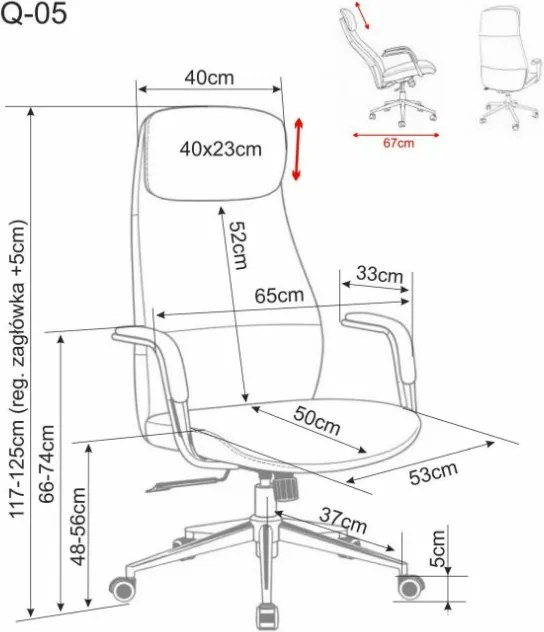 Q-05 forgószék bézs