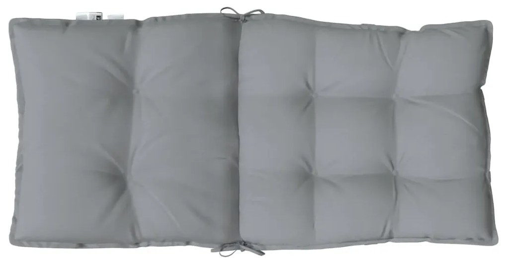 2 db szürke oxford szövet háttámlás székpárna