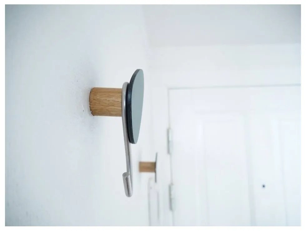 Szürkészöld fali acél akasztó Dot S Nupo – LIND DNA