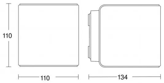Steinel 055530 - LED Kültéri lámpa érzékelővel L 840 LED/9,5W/230V IP44
