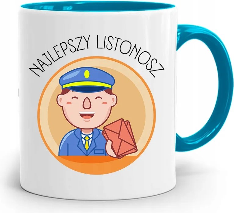 Kék Bögre Ajándék Postásnak Legjobb nyomott mintával