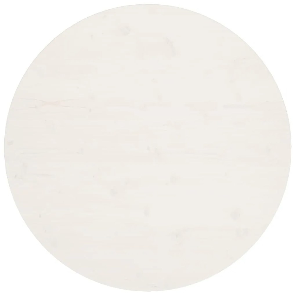 fehér tömör fenyőfa asztallap Ø90 x 2,5 cm