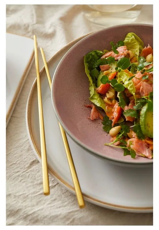 Rózsaszín-szürke kőedény tálka 1 l Gastro Grey/Light Pink – Bitz