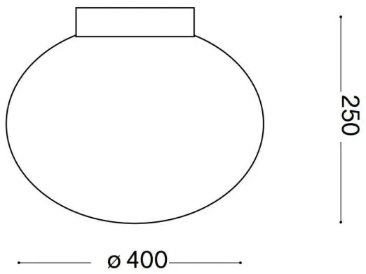 Ideal Lux - Mennyezeti lámpa CANDY 1xE27/42W/230V átm. 40 cm fehér