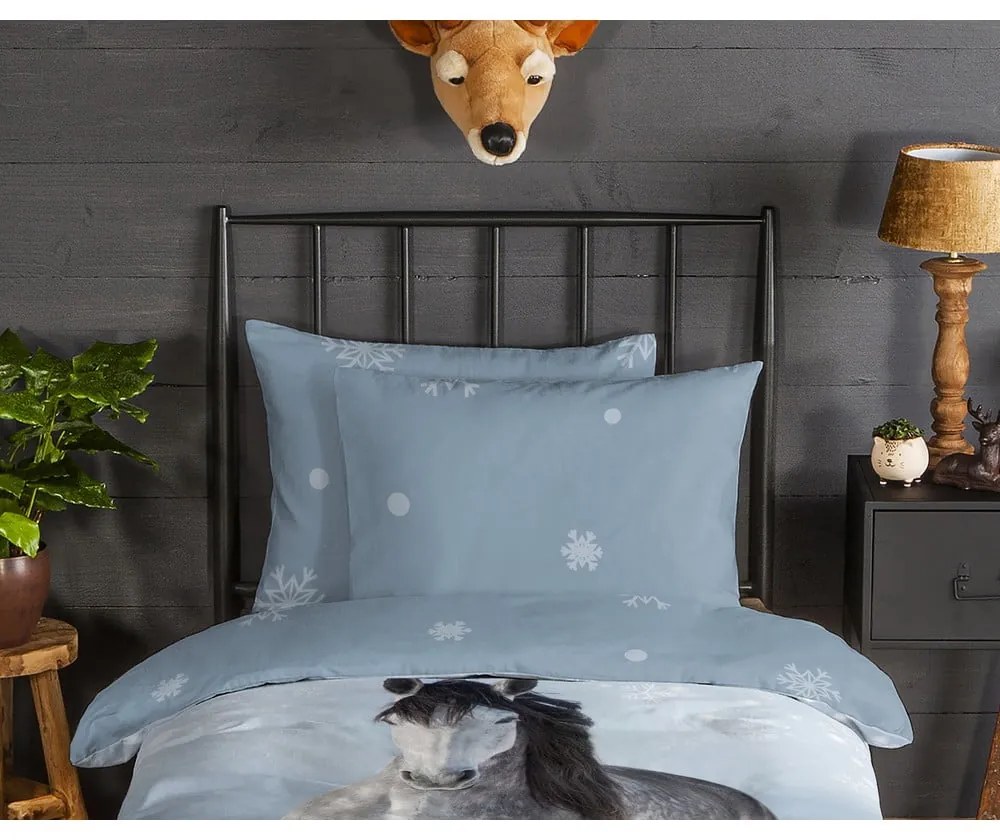 Egyszemélyes flanel gyerek ágyneműhuzat 140x200 cm – Good Morning