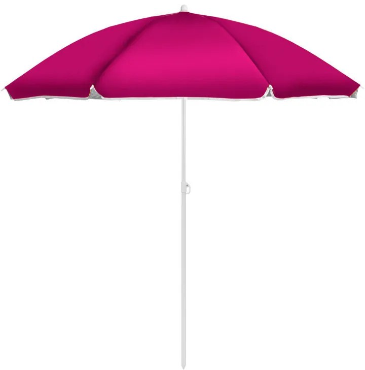 Strand napernyő dönthető funkcióval 220 cm rózsaszín