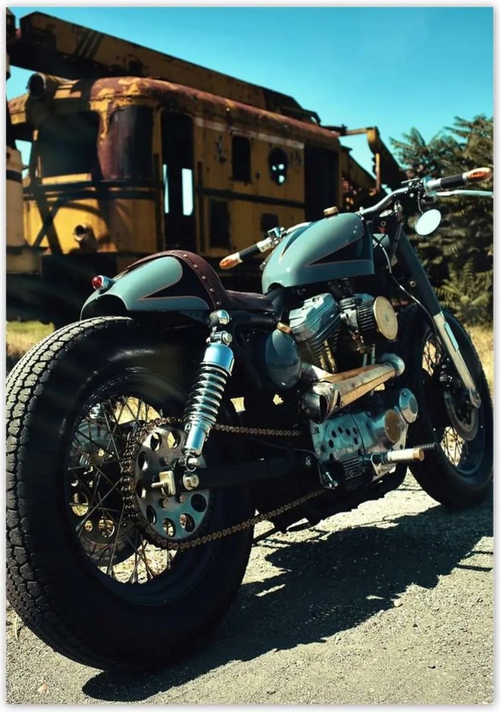Poszterek 70x100 Klasszikus motorkerékpár Motor