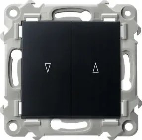 Redőnykapcsoló zárral fekete Ospel Zafír LP-7ZB/m/33