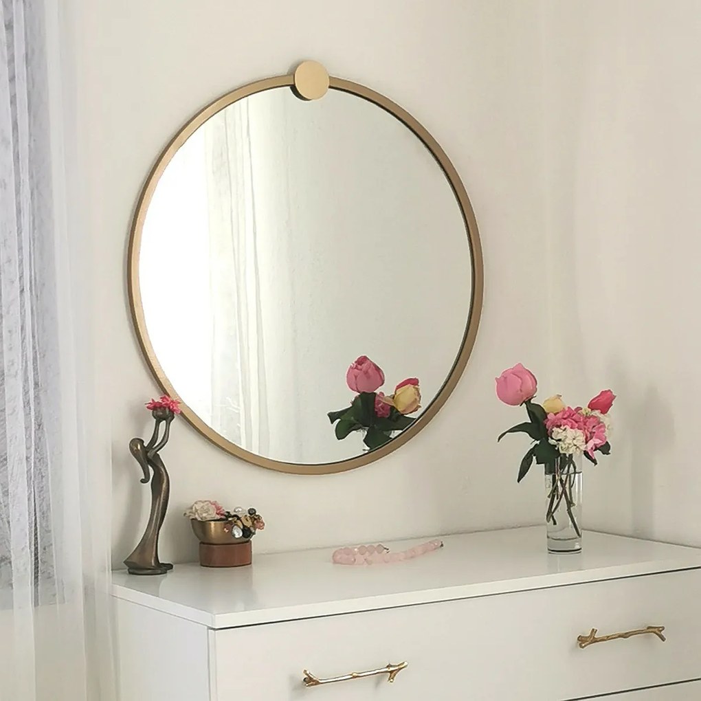 Gold Metal Ayna tükör 60 cm