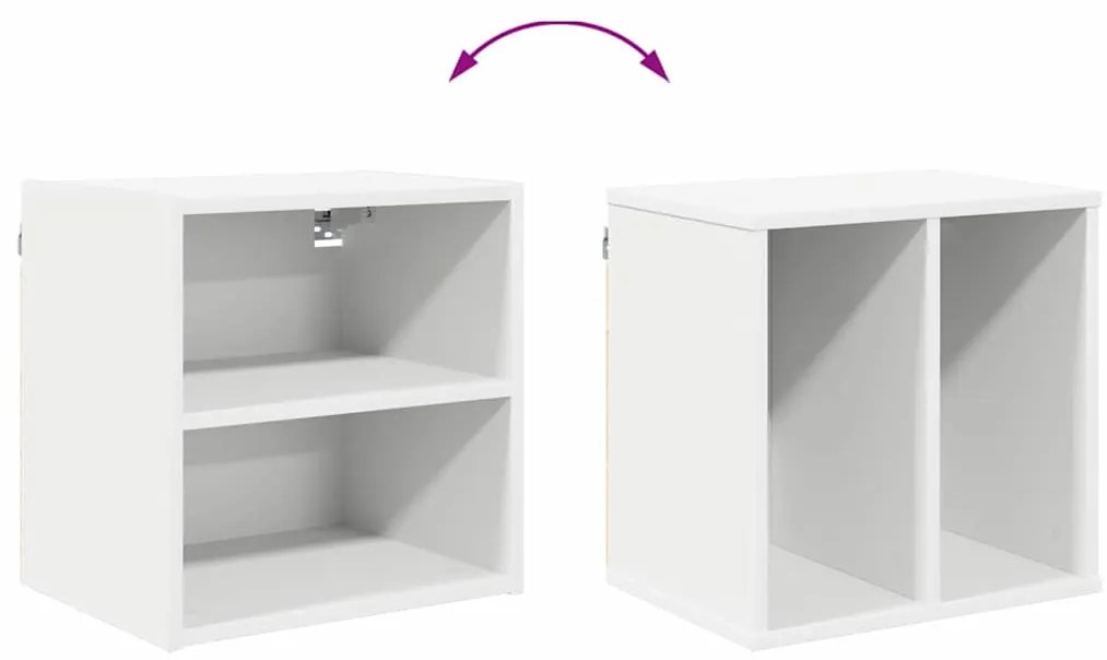 Függő szekrény polcokkal Riga Fehér 40 x 29,5 x 40 cm Faanyag