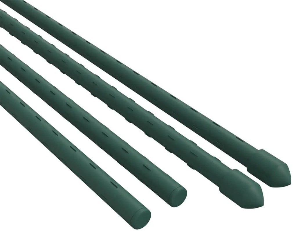 30 db zöld acél kerti növénykaró 150 cm