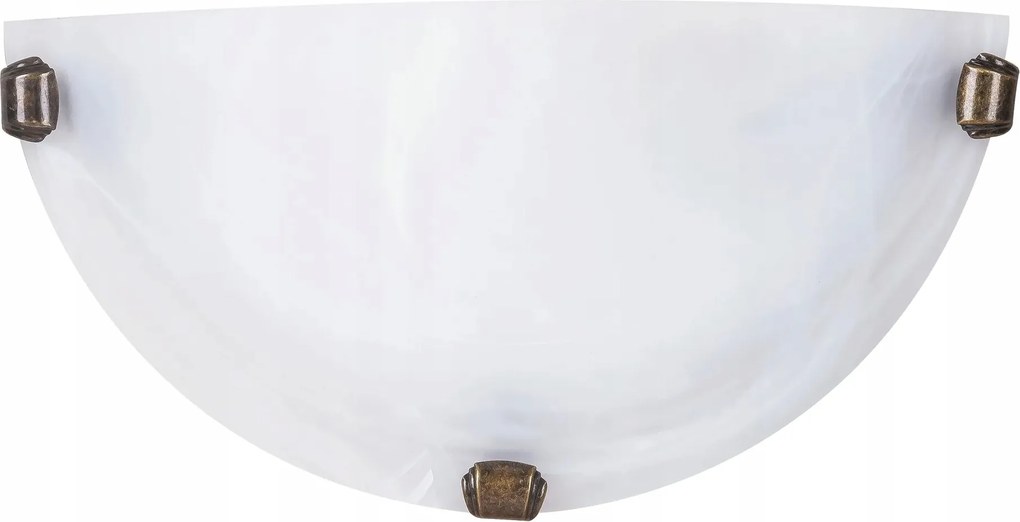 Fali lámpa Félplafon Rabalux Alabastro 30x30cm E27 Fehér Üveg 60W