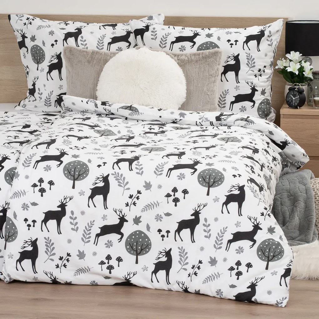 4Home Flanel ágynemű Autumn Forest, 220 x 200 cm, 2 db 70 x 90 cm