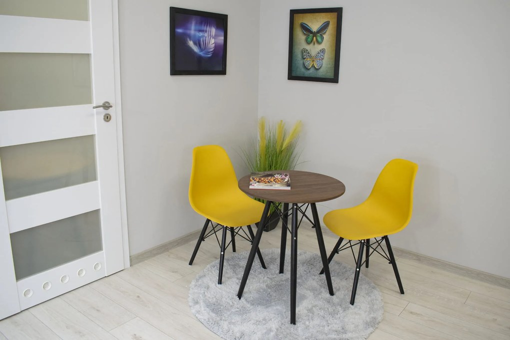 OSLO étkezőasztal kőris dekorációval 60x60