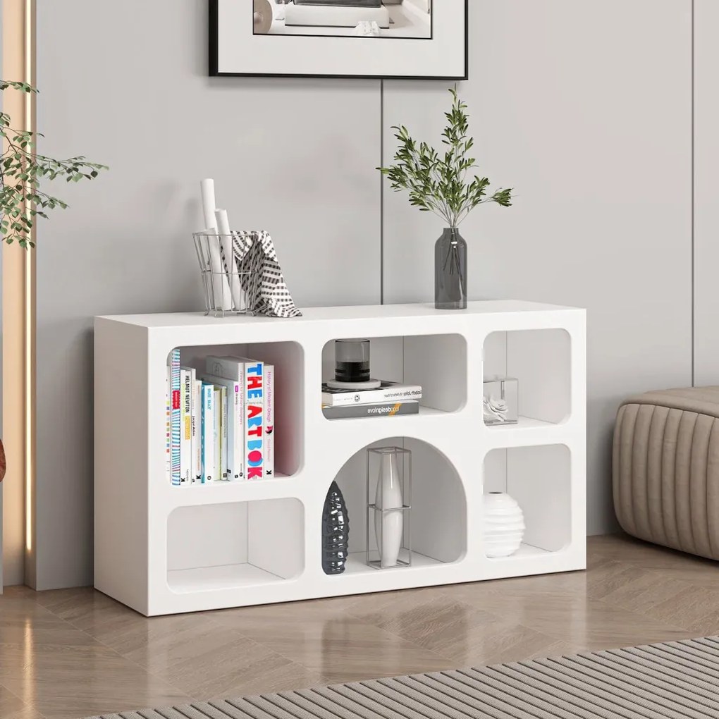 Bohem könyvespolc, fehér, 50 cm – TR506MNR1553