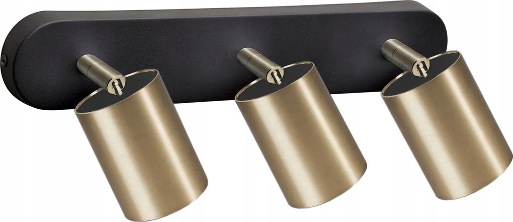 Csuklós mennyezeti lámpa Eye Spot 3 brass