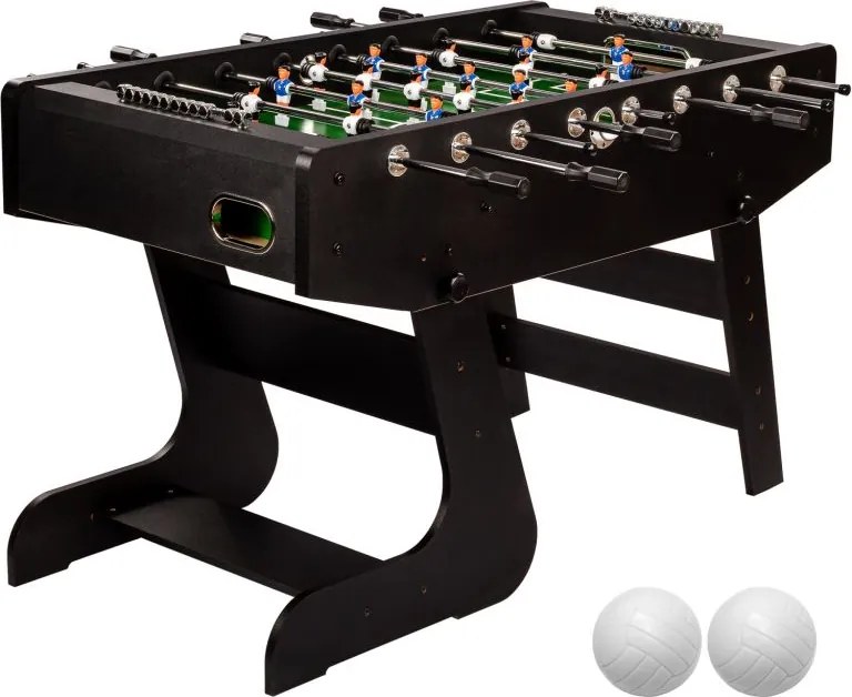 GamesPlanet® Csocsóasztal LIVERPOOL Fekete 141 x 125 cm