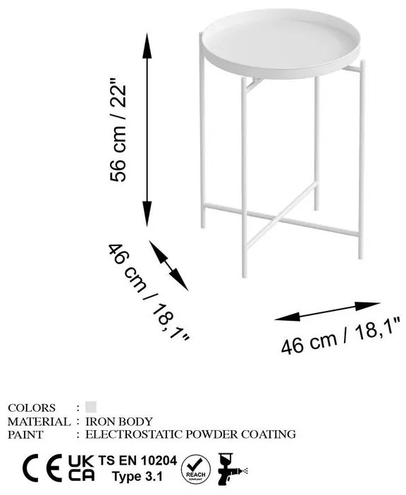 Dohányzóasztal Shb-007-B