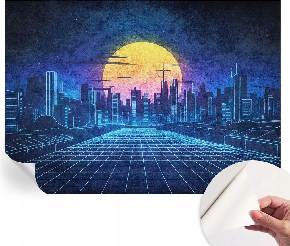 Fotótapéta Öntapadós tapéta a szobába Futurisztikus tájkép 208x146 cm