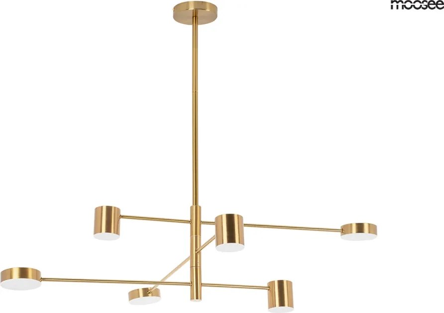 KING HOME MSE010100124 PIAZETTA Többágú Függesztett Lámpa Arany LED IP20