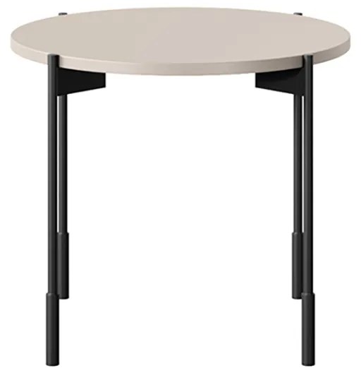 Sonatia dohányzóasztal 45 cm kerek fém lábakkal - kasmír