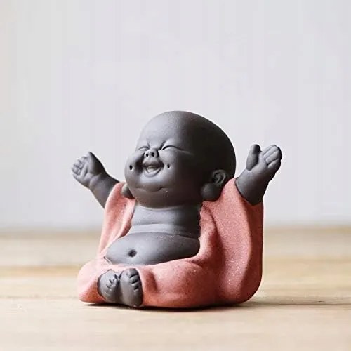 Kerámia Kis Buddha figura Kézműves Dekoráció Ajándék